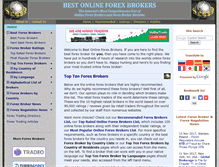 Tablet Screenshot of bestonlineforexbrokers.com